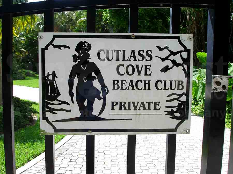 PORT ROYAL Cutlass Cove Beach Club Signage